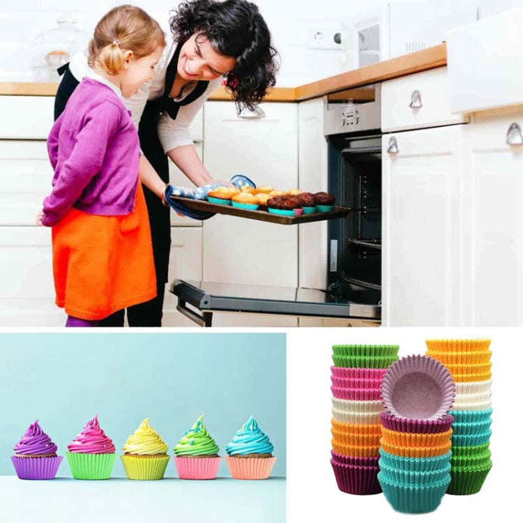 100pcs /Box Baking Utensils Cake Paper Cups Muffins Paper Cupcake Wrappers Oil-proof Chocolate Ca...