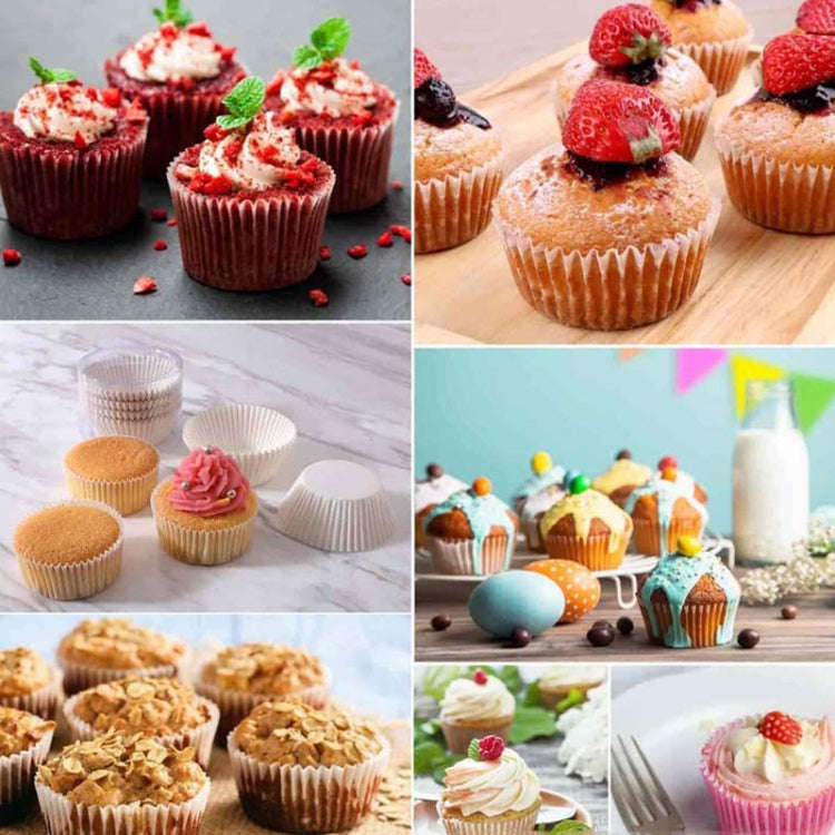 100pcs /Box Baking Utensils Cake Paper Cups Muffins Paper Cupcake Wrappers Oil-proof Chocolate Ca...