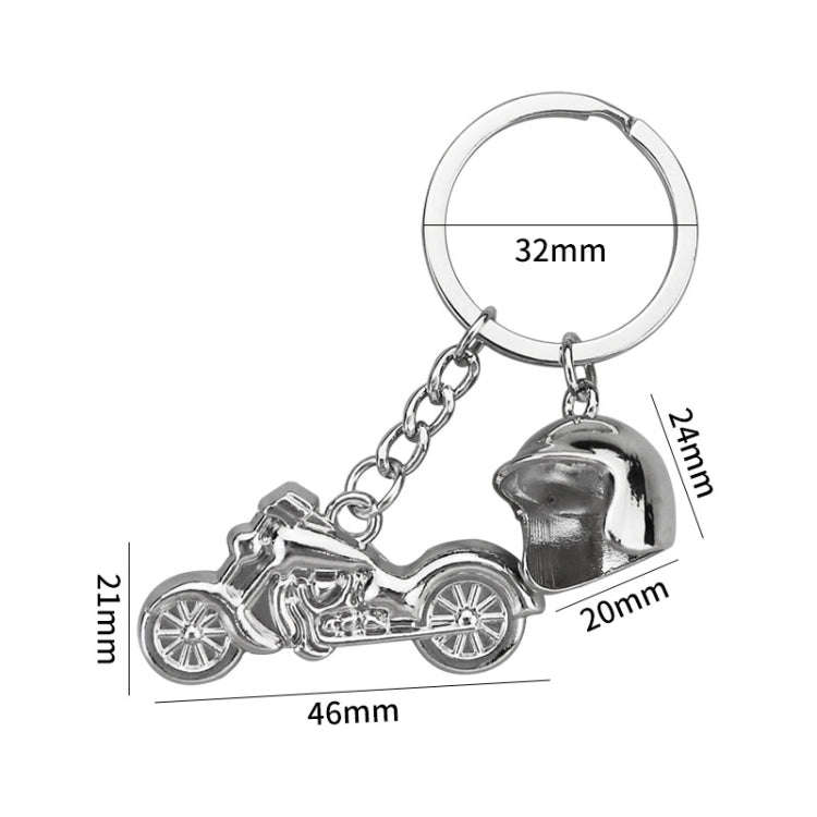 Simulation Cool Motorcycle Keychain Metal Decoration Pendant, Style: X-348