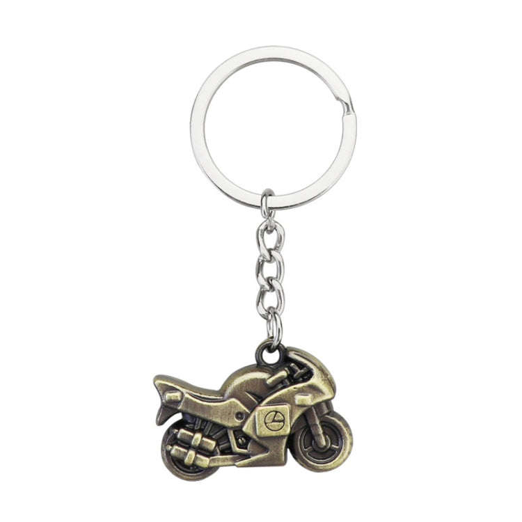 Simulation Cool Motorcycle Keychain Metal Decoration Pendant, Style: X-104 Green Antique