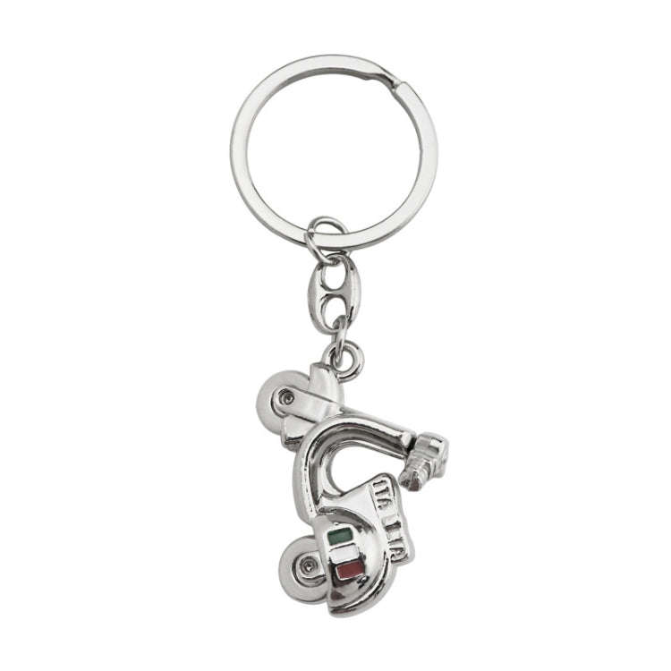 Simulation Cool Motorcycle Keychain Metal Decoration Pendant, Style: X-231 Sliver