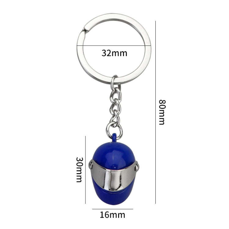 Simulation Cool Motorcycle Keychain Metal Decoration Pendant, Style: X-224 Blue