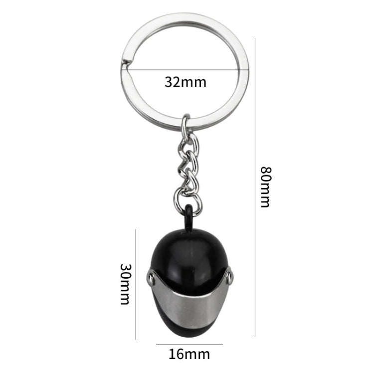 Simulation Cool Motorcycle Keychain Metal Decoration Pendant, Style: X-224 Black