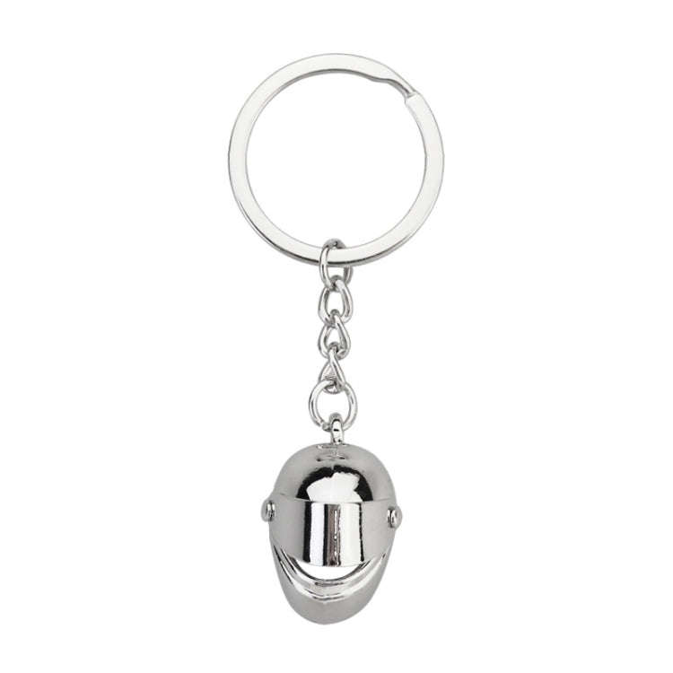Simulation Cool Motorcycle Keychain Metal Decoration Pendant, Style: X-224 Silver