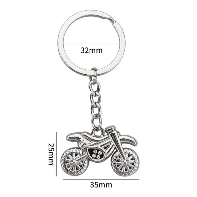 Simulation Cool Motorcycle Keychain Metal Decoration Pendant, Style: X-034