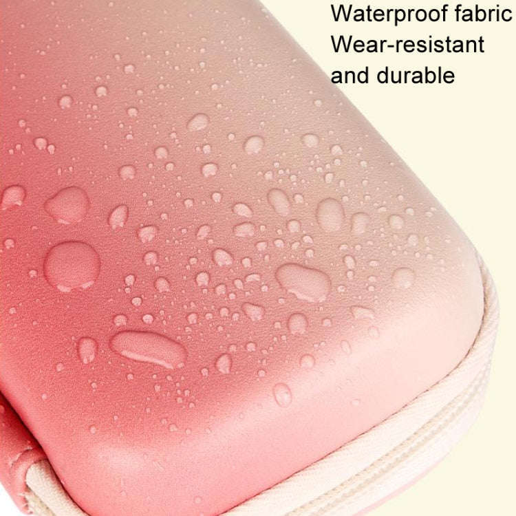 Cwatcun H45 Mini Storage Bag Small Microslice Digital Camera Bag PU Waterproof Hard Shell Bag(Pink)