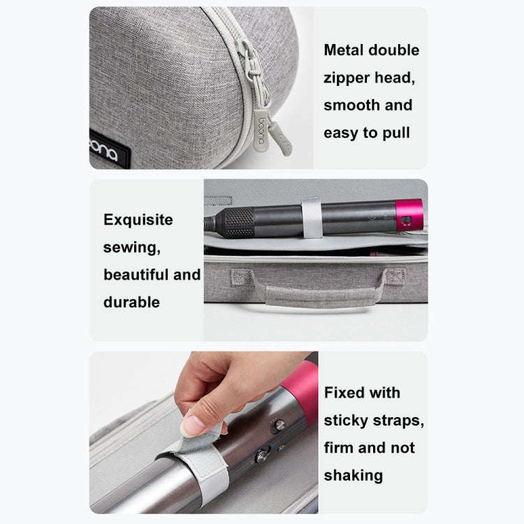 Baona BN-F037 For Dyson HS05 HS01 Large-capacity Handheld Curling Iron Storage Bag(Black)