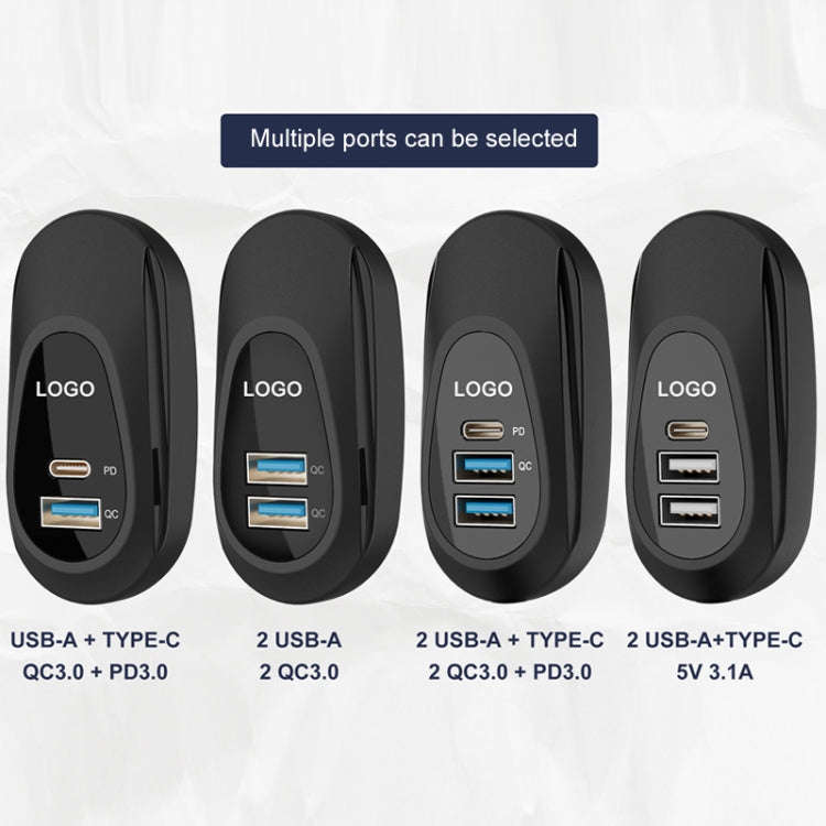 12-24V Bus Handlebar Installed USB Fast Charging Charger, Specifications: 2U+C 2.1A+2.1A+2.1A