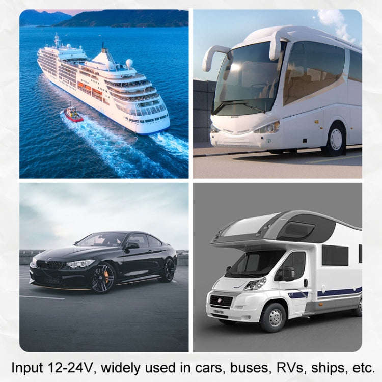12-24V Bus Handlebar Installed USB Fast Charging Charger, Specifications: 2U+C 2.1A+2.1A+2.1A