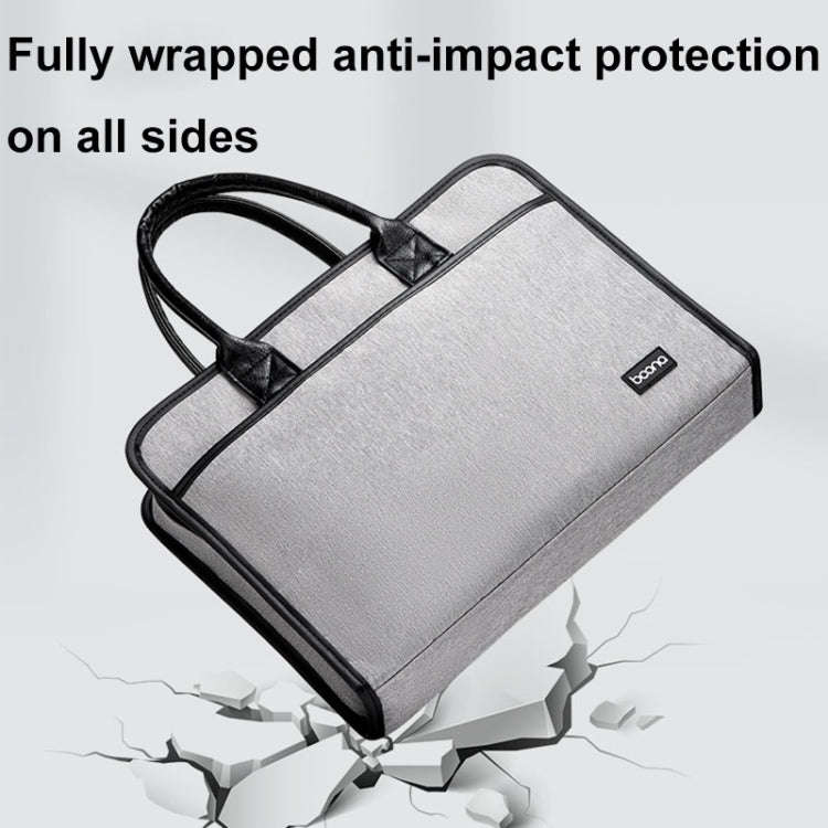 Baona BN-I009 14-inch Large-capacity Shock-absorbing And Wear-resistant Laptop Bag(Black)