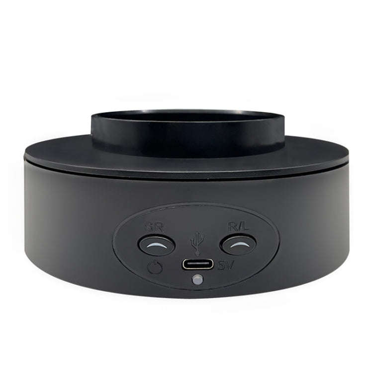 Intelligent Electric Roundabout 360 Degree Rotating Disc Table Live Shooting Video Props(Black)