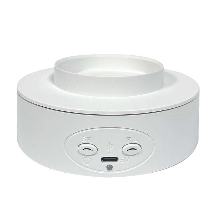 Intelligent Electric Roundabout 360 Degree Rotating Disc Table Live Shooting Video Props(White)