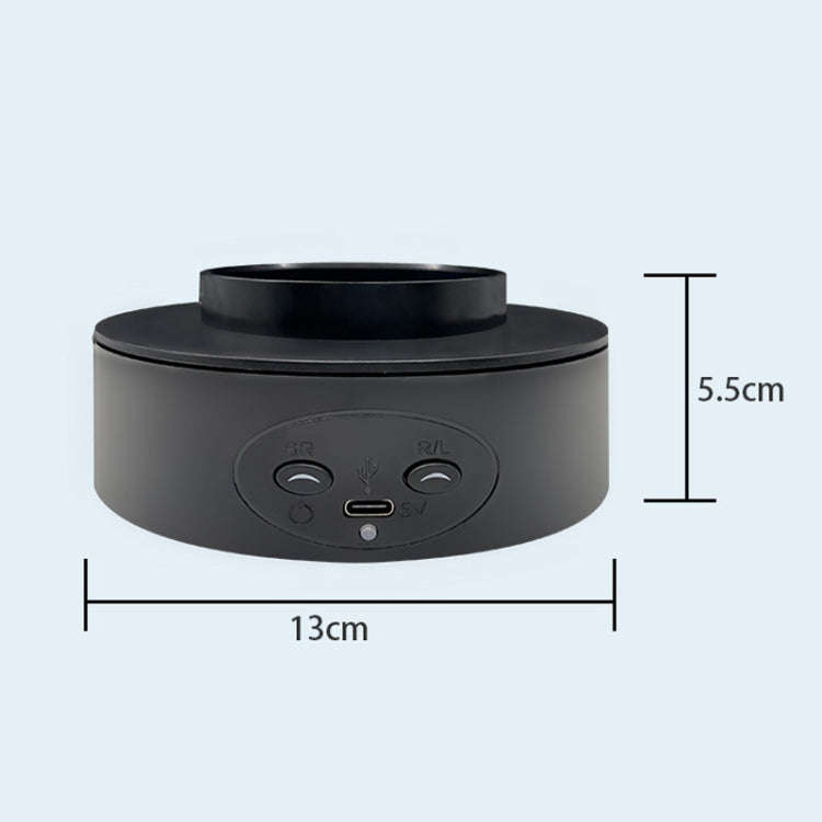 Intelligent Electric Roundabout 360 Degree Rotating Disc Table Live Shooting Video Props(Black)