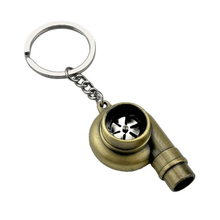 Car Tuning Accessories Turbo Keychain Decorative Pendant, Style: Large Bronze