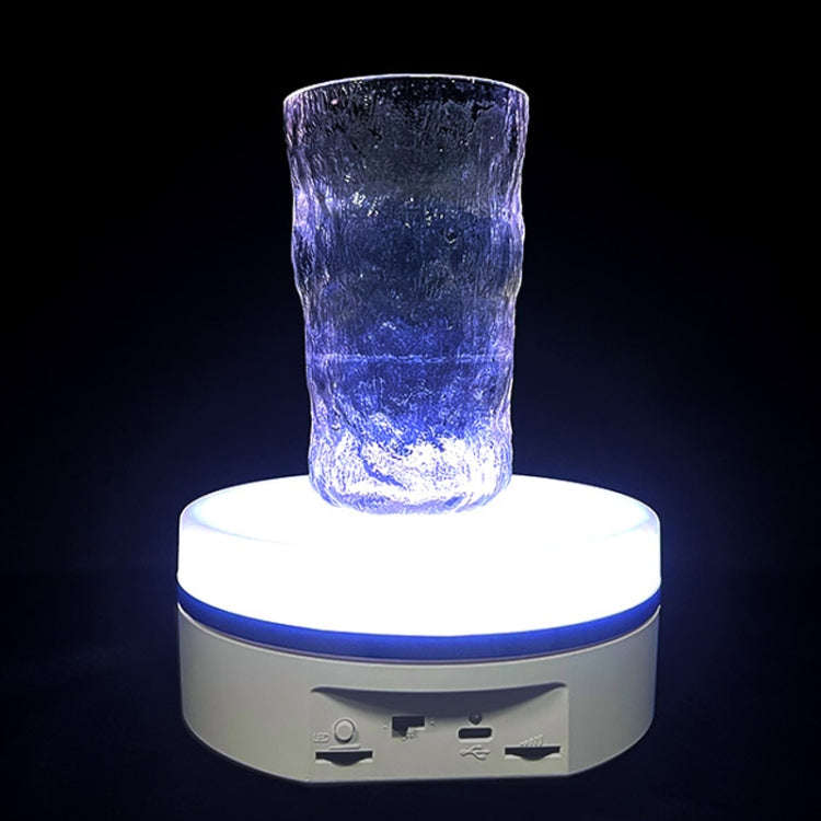 Intelligent Colourful Light Electric Speed Contro Round 360 Degree Rotating Plate Display Table, ...
