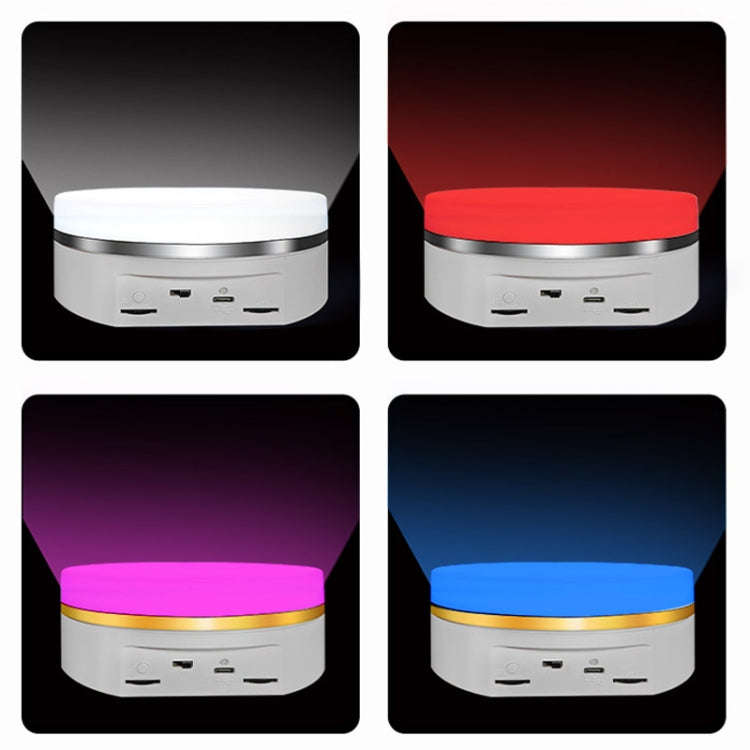 Intelligent Colourful Light Electric Speed Contro Round 360 Degree Rotating Plate Display Table, ...