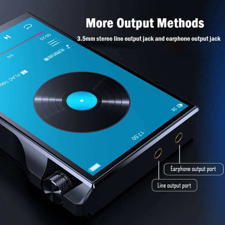 4.0 Inch Touch MP3 DSD Hard Resolution Mastering Grade Music Player, Memory: 16GB(Black)