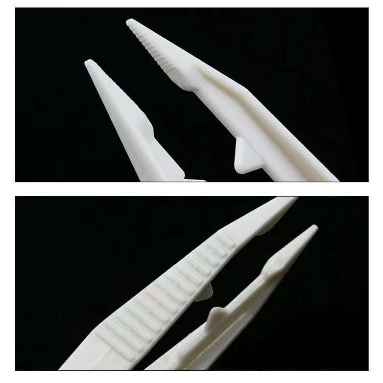 20pcs Plastic Tweezers Children DIY Accessories Tools(Random Color Delivery)