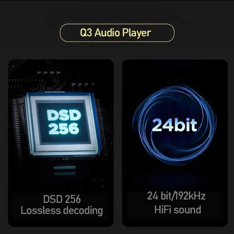 HiFi Lossless Music Player Mastering DSD256 Hard Decoding MP3, Memory: 32GB(Gray)