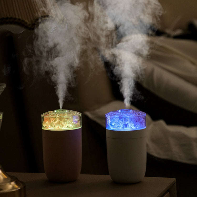 230ml Flower Air Humidifier USB Home Car Aroma Humidifier With Colorful Ambient Light(Pink)