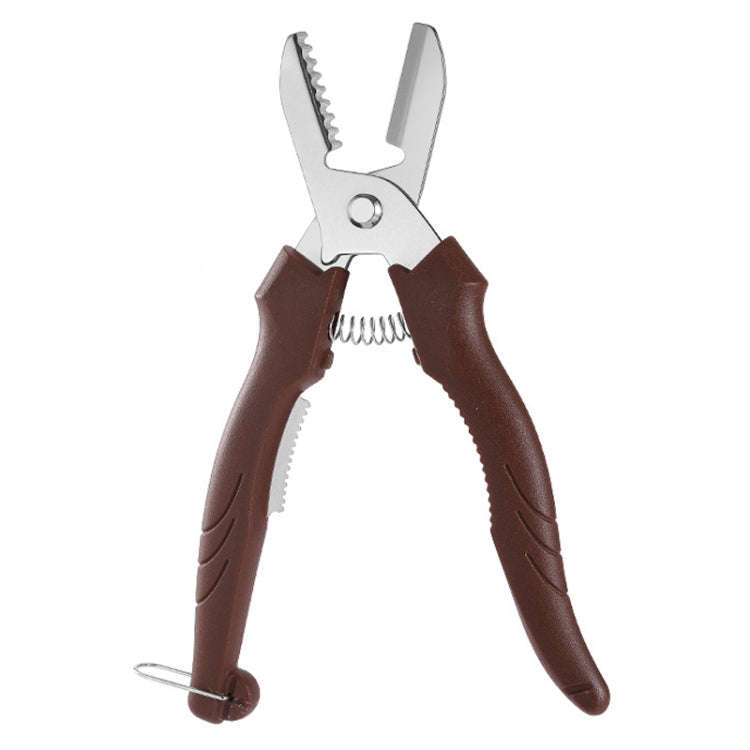 Multifunctional Chestnut Shelling Tool Quick Peeling Chestnut Knife(Dark Brown)
