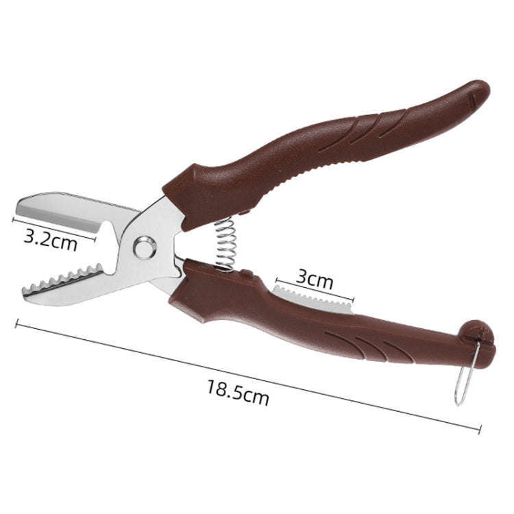 Multifunctional Chestnut Shelling Tool Quick Peeling Chestnut Knife(Black)