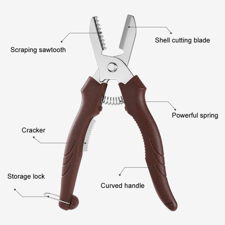 Multifunctional Chestnut Shelling Tool Quick Peeling Chestnut Knife(Black)