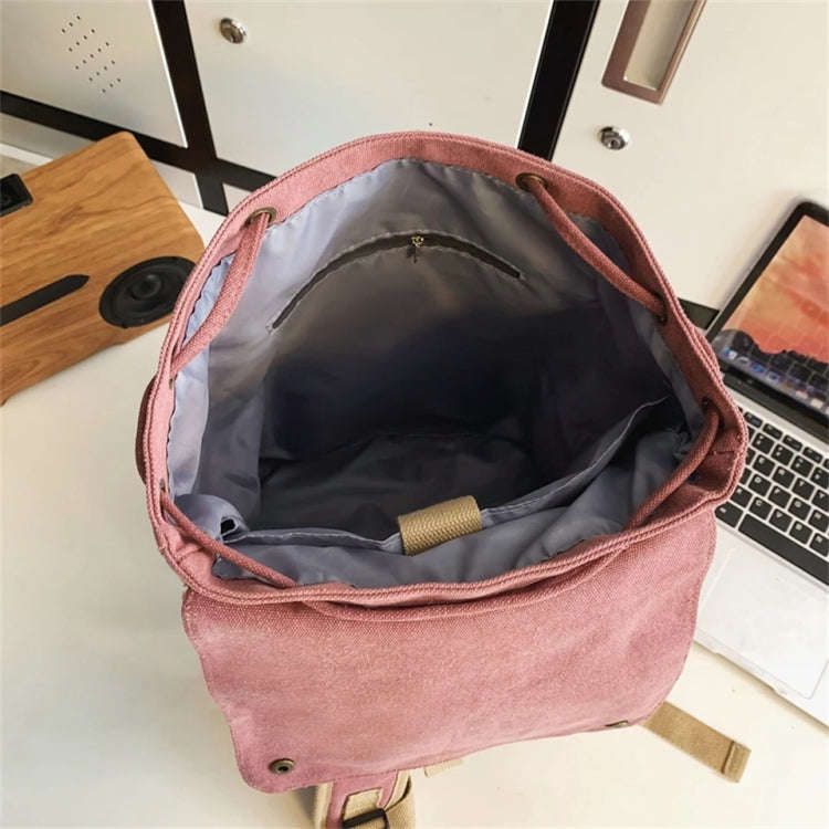 Travel Canvas Backpack Large Capacity School Bags for Teenage Girls and Boys(Black)