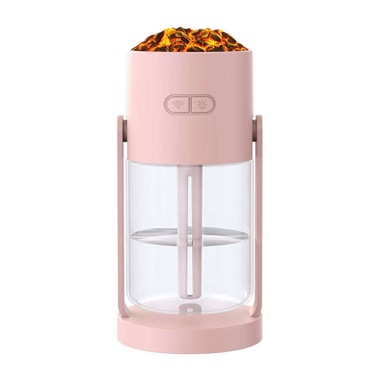 280ml Volcano Cup Rotating Air Humidifier Mini Colorful Ambient Light Car Aroma Diffuser(Pink)