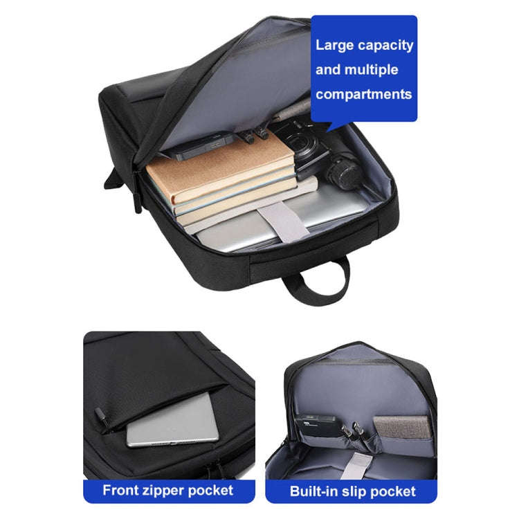 Large-capacity Travel Business Waterproof Laptop Backpack(Blue)