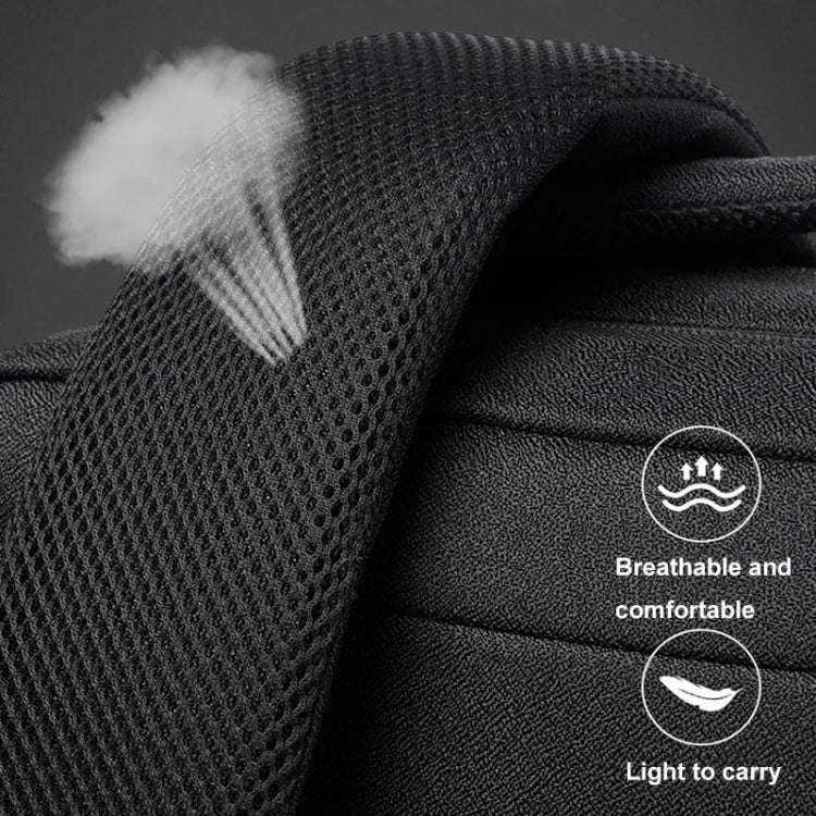 Large-capacity Travel Business Waterproof Laptop Backpack(Blue)