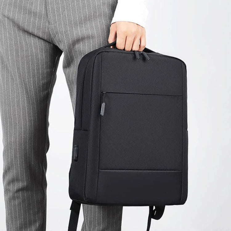 Large-capacity Travel Business Waterproof Laptop Backpack(Gray)