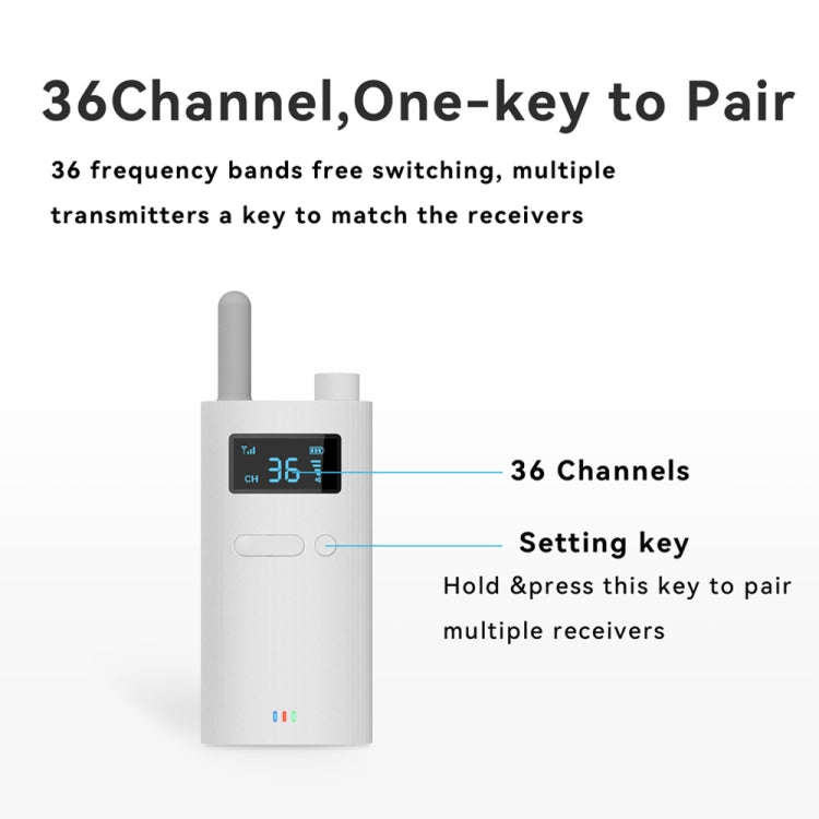 2.4G Wireless Office Conference Tour Guide Explainer One-way One-to-Many Explainer Microphone, St...