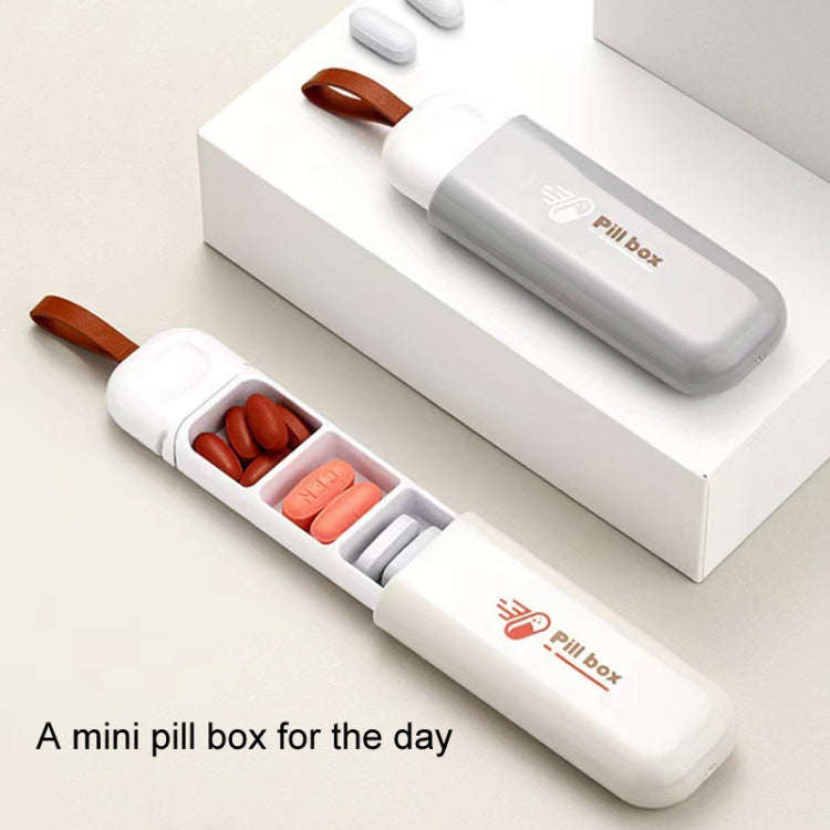 Portable Mini 3 Grids Pill Box Travel Sealed Moisture-proof Medicine Dispenser Pill Storage Box(W...