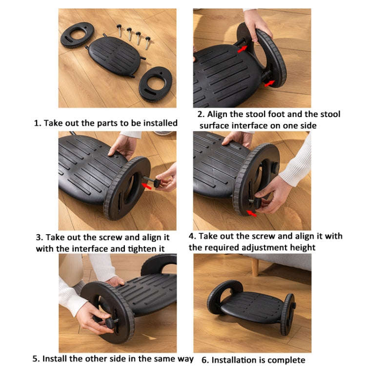 Adjustable Rocking Footrest Home Office Massage Foot Pedal
