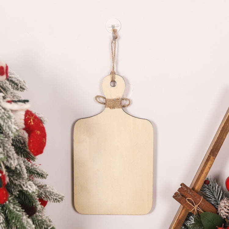 Christmas Gingerbread Man Decoration Wooden Sign Ornaments Store Welcome Pendant(Brown)