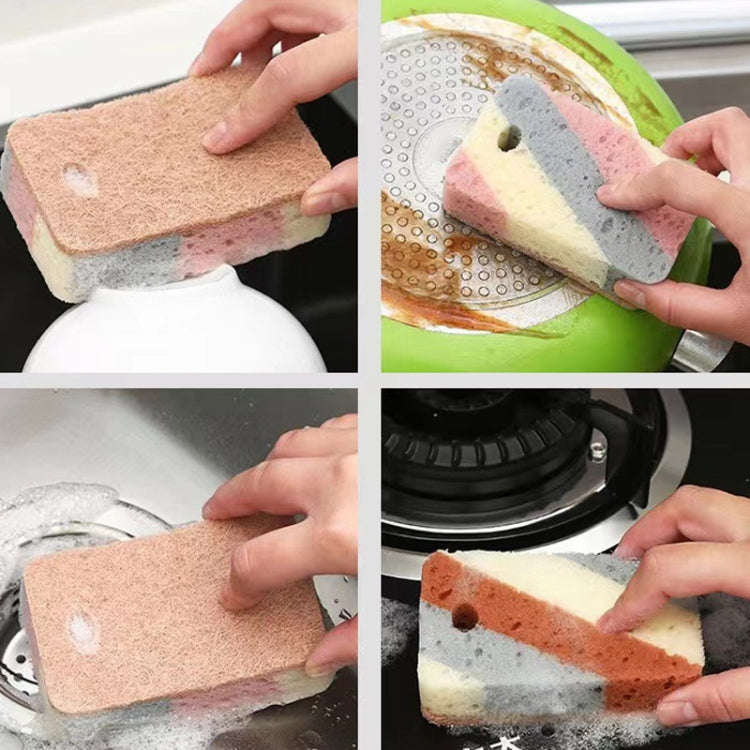 5pcs Kitchen Cleaning Sponge Wipe Rag Dishcloth