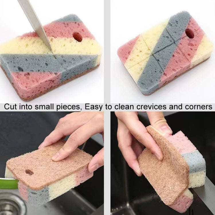 5pcs Kitchen Cleaning Sponge Wipe Rag Dishcloth