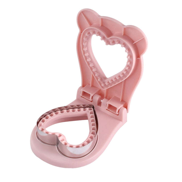 Love Sandwich Sealing Mould Household DIY Baking Tools(Pink)