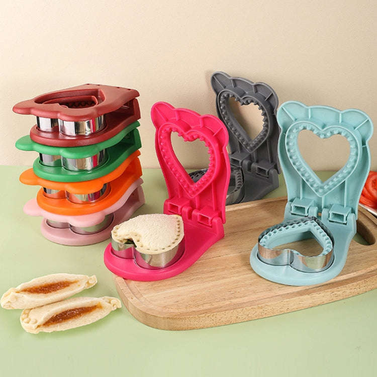 Love Sandwich Sealing Mould Household DIY Baking Tools(Pink)