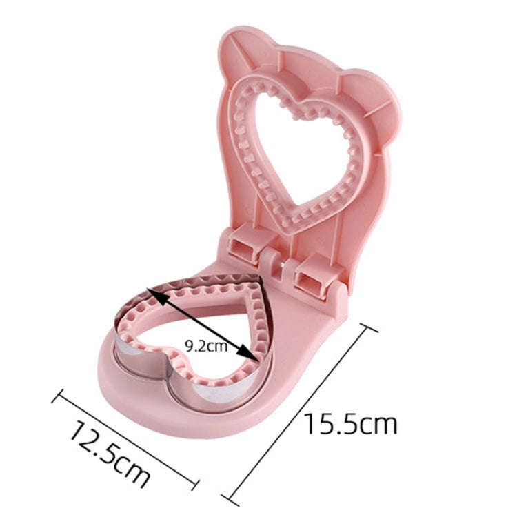 Love Sandwich Sealing Mould Household DIY Baking Tools(Pink)
