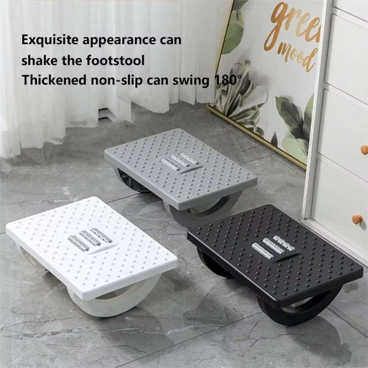 Office Footrest Footstool Under Desk Step Stool(White)