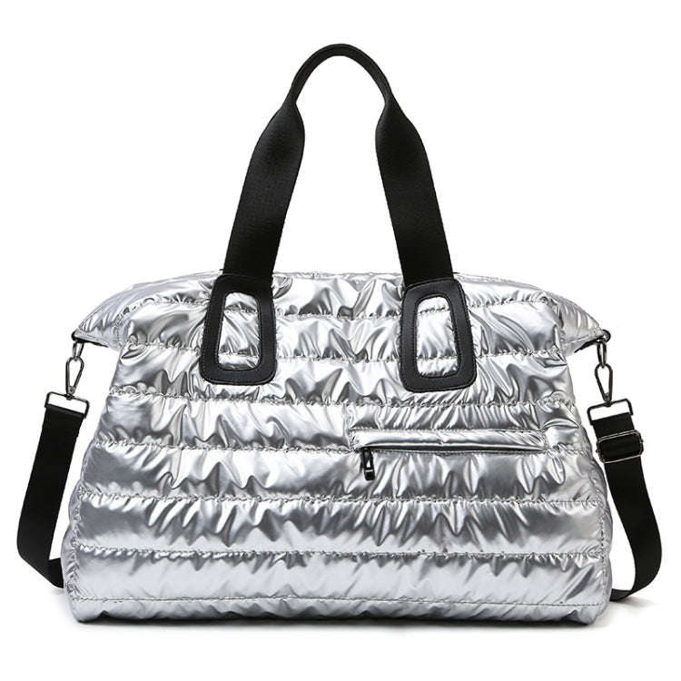 Large Capacity Short-distance Travel Bag Swimming Training Sports Fitness Handbag(Silver Gray)