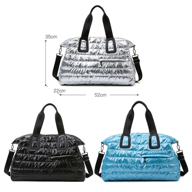 Large Capacity Short-distance Travel Bag Swimming Training Sports Fitness Handbag(Lake Blue)