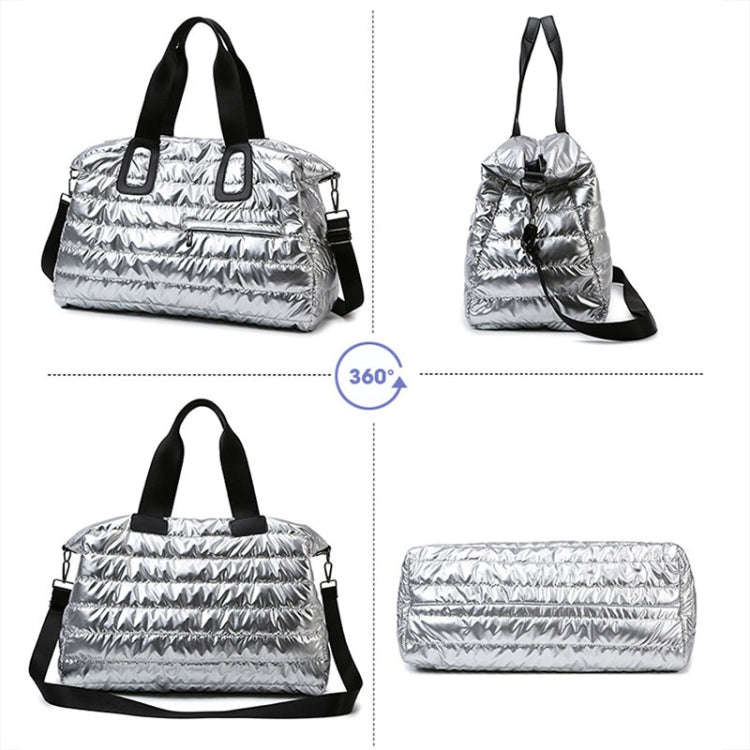 Large Capacity Short-distance Travel Bag Swimming Training Sports Fitness Handbag(Silver Gray)