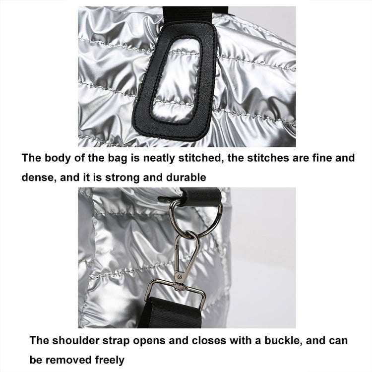 Large Capacity Short-distance Travel Bag Swimming Training Sports Fitness Handbag(Silver Gray)