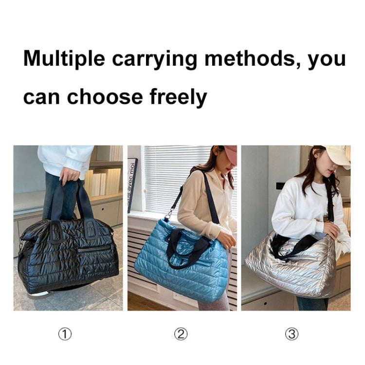 Large Capacity Short-distance Travel Bag Swimming Training Sports Fitness Handbag(Silver Gray)