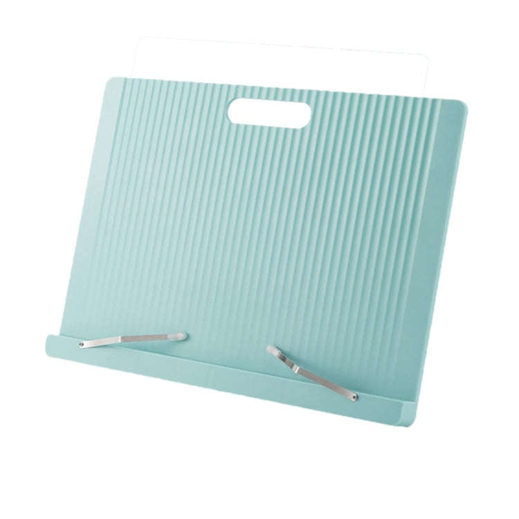 Student Reading Stand Desktop Adjustable Book Holder Folding Tablet Stand(Blue)