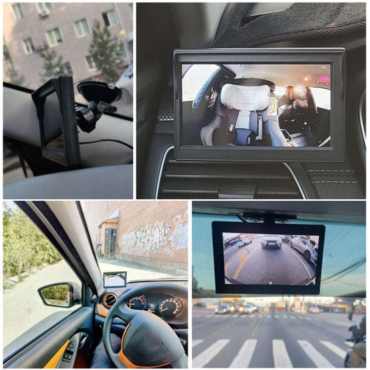 5 Inch Carplay Portable Surveillance Video Car Display, Specification: With Two-way Camera