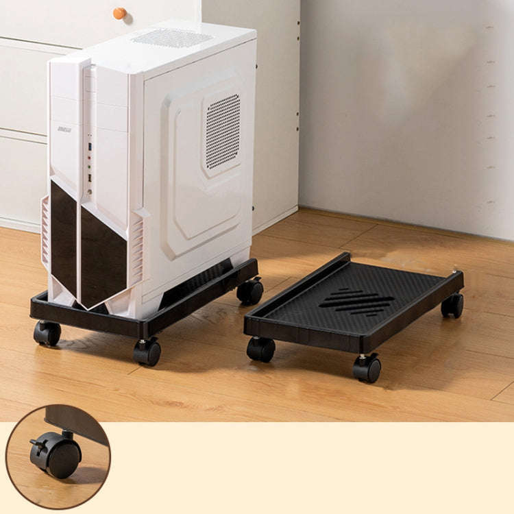 Computer Host Bracket Desktop Chassis Mobile Tray Base Heightening Rack with Pulley, Spec: Univer...